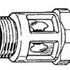  Voyant vers la Pistolet Verre naturel laiton chromé filetage male / femelle 1"