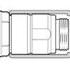  Accouplement détachable Safety Break Diesel HL(ZVA 25) filetage male / male 1" 